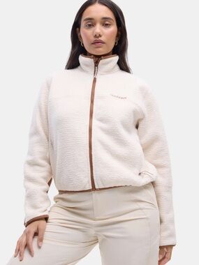 Halfdays Chapelle Fleece Jacket Oat Milk Nuthatch